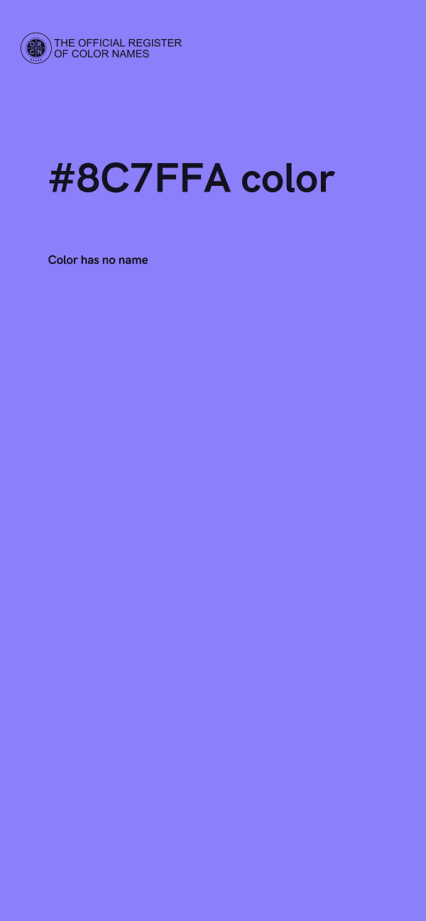 #8C7FFA color image