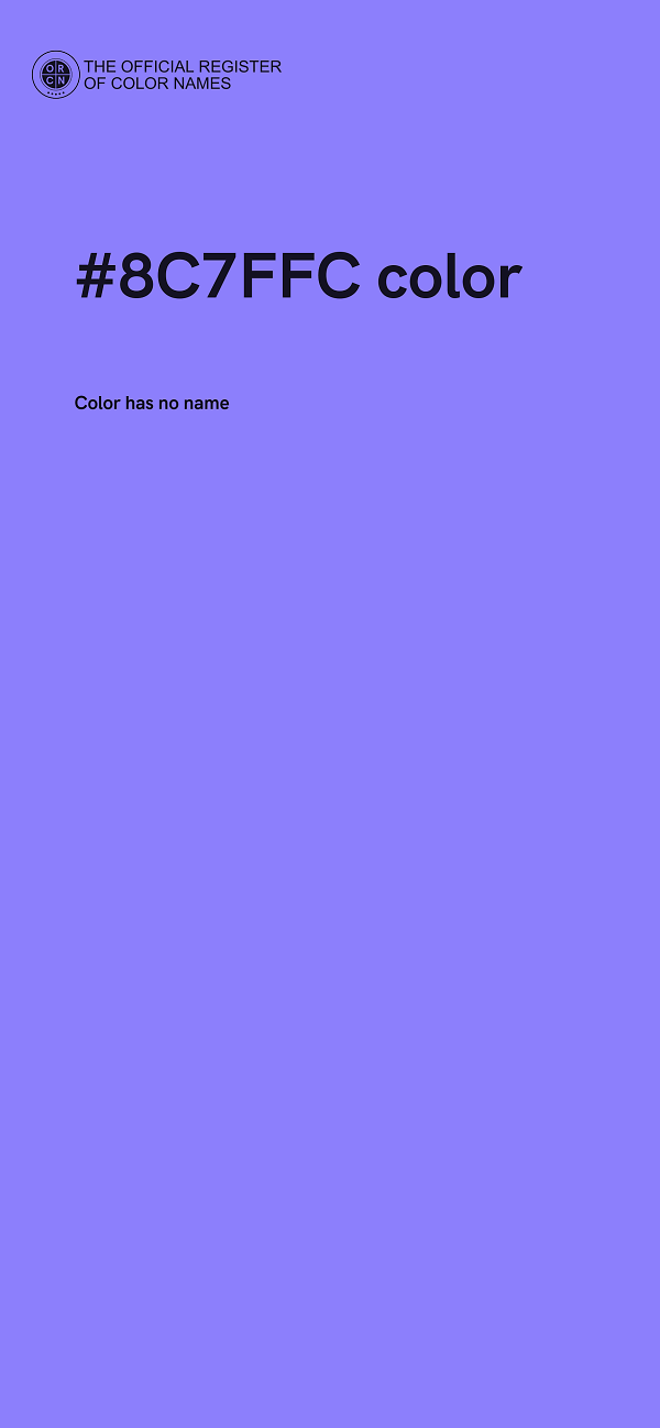 #8C7FFC color image