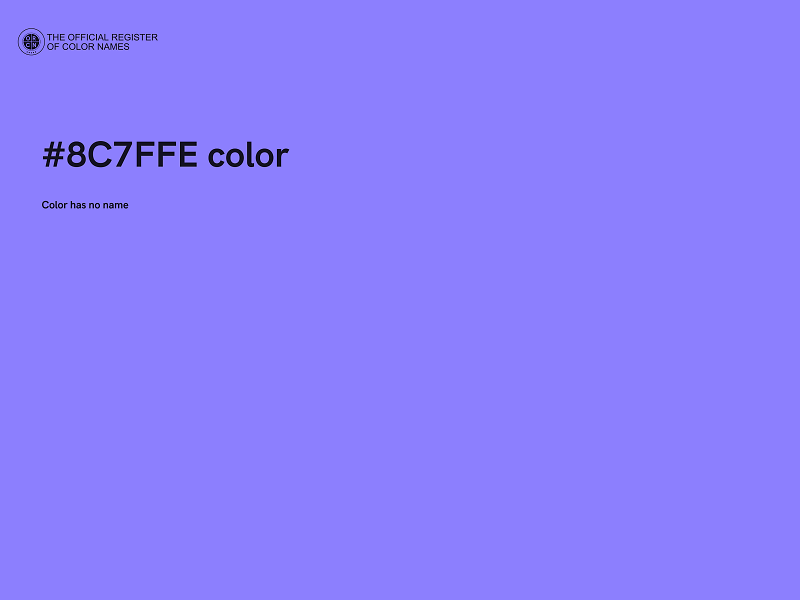 #8C7FFE color image