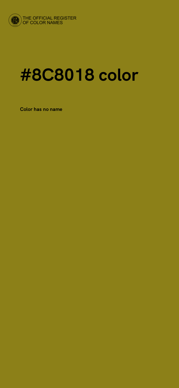 #8C8018 color image