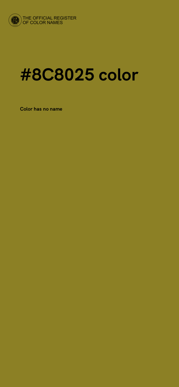 #8C8025 color image