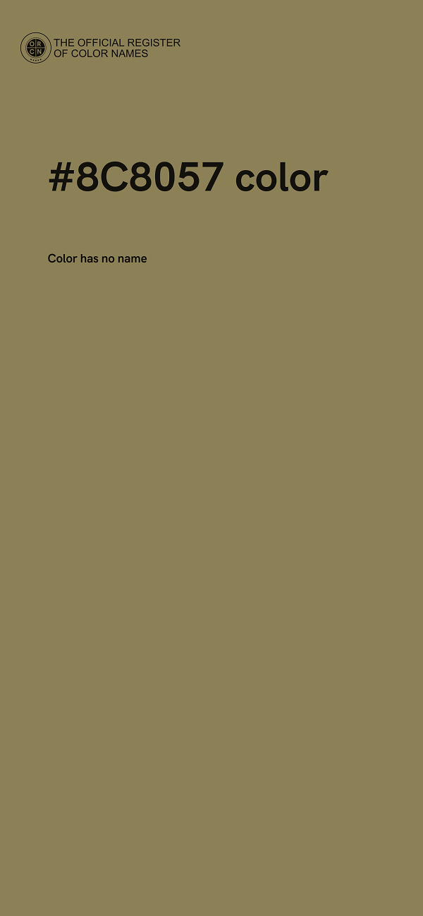 #8C8057 color image