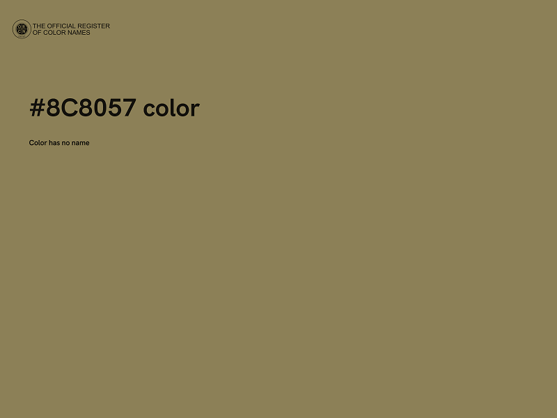 #8C8057 color image