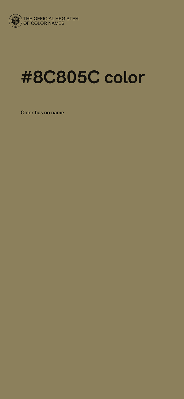 #8C805C color image