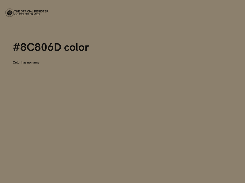 #8C806D color image