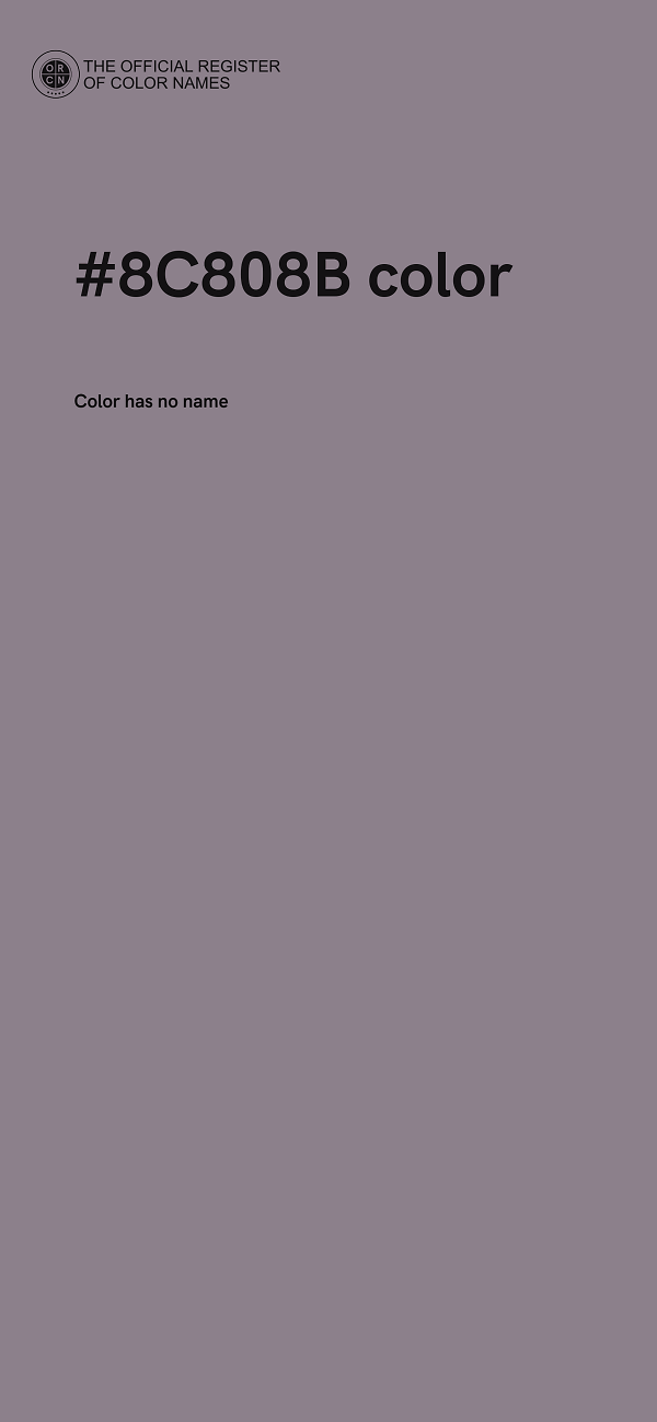 #8C808B color image