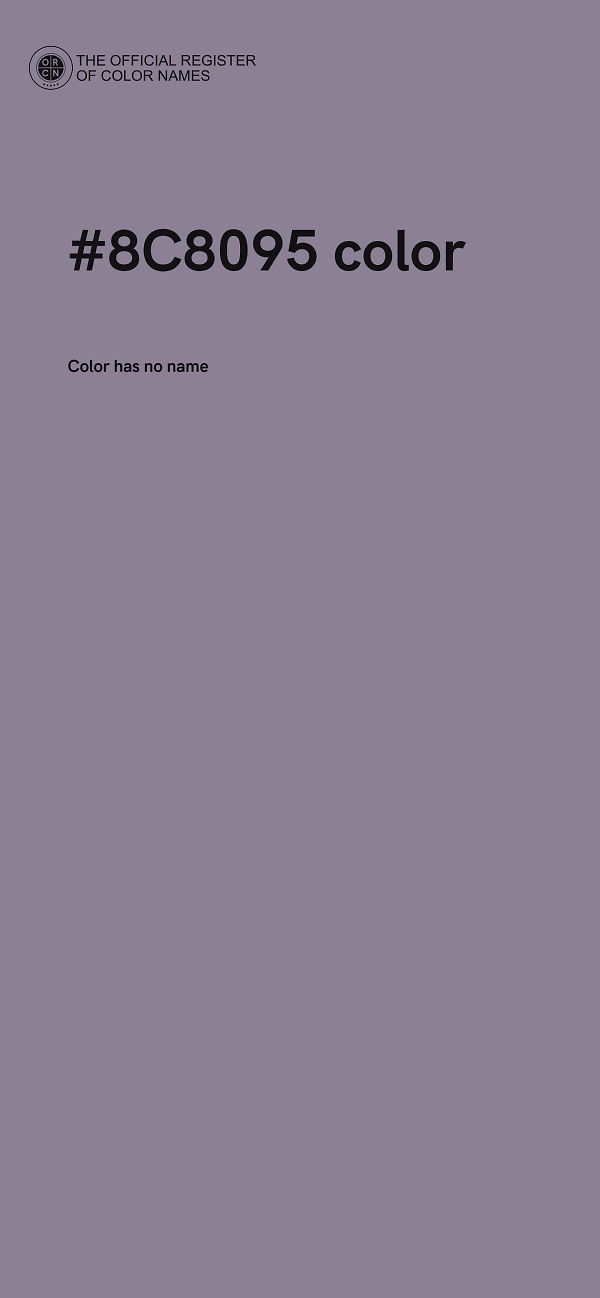 #8C8095 color image