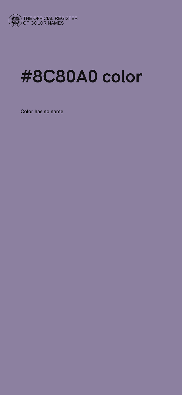 #8C80A0 color image