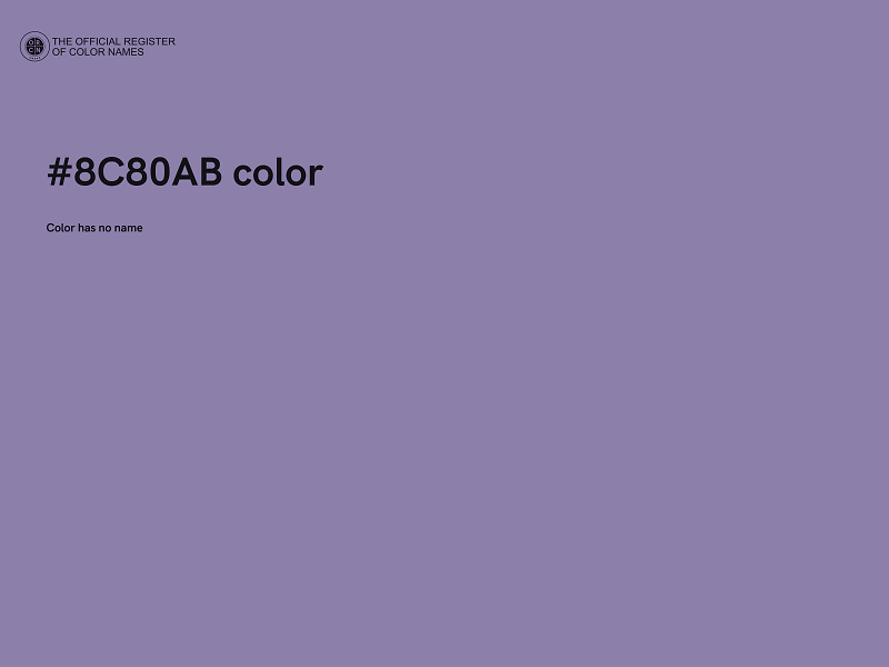 #8C80AB color image