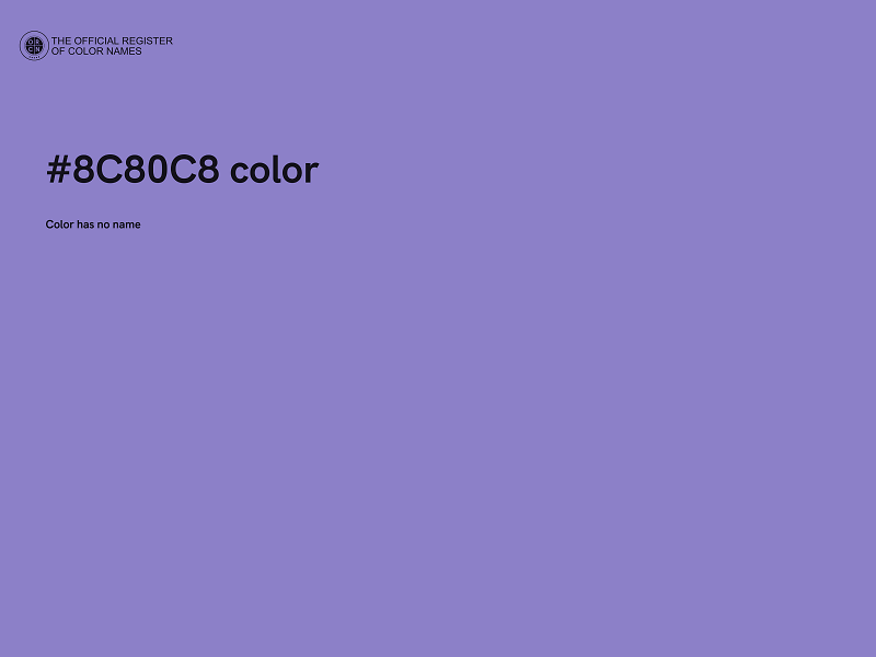 #8C80C8 color image