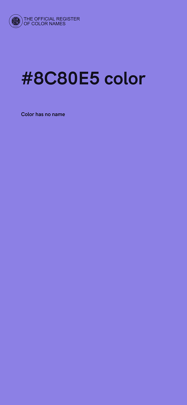 #8C80E5 color image