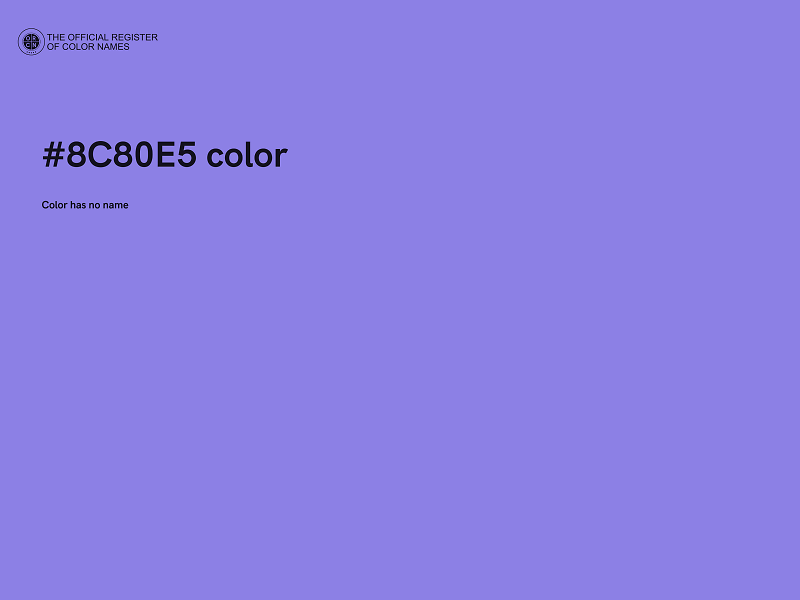 #8C80E5 color image
