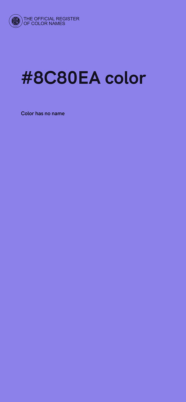 #8C80EA color image