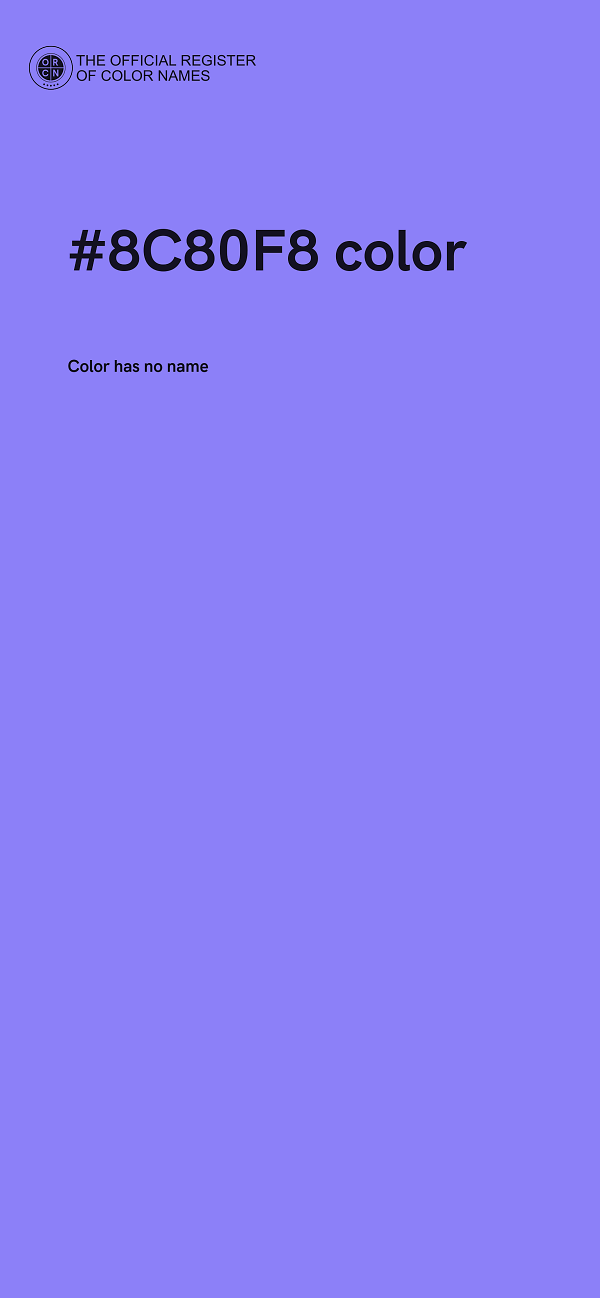 #8C80F8 color image