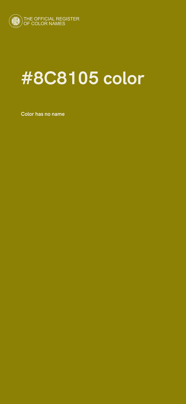 #8C8105 color image