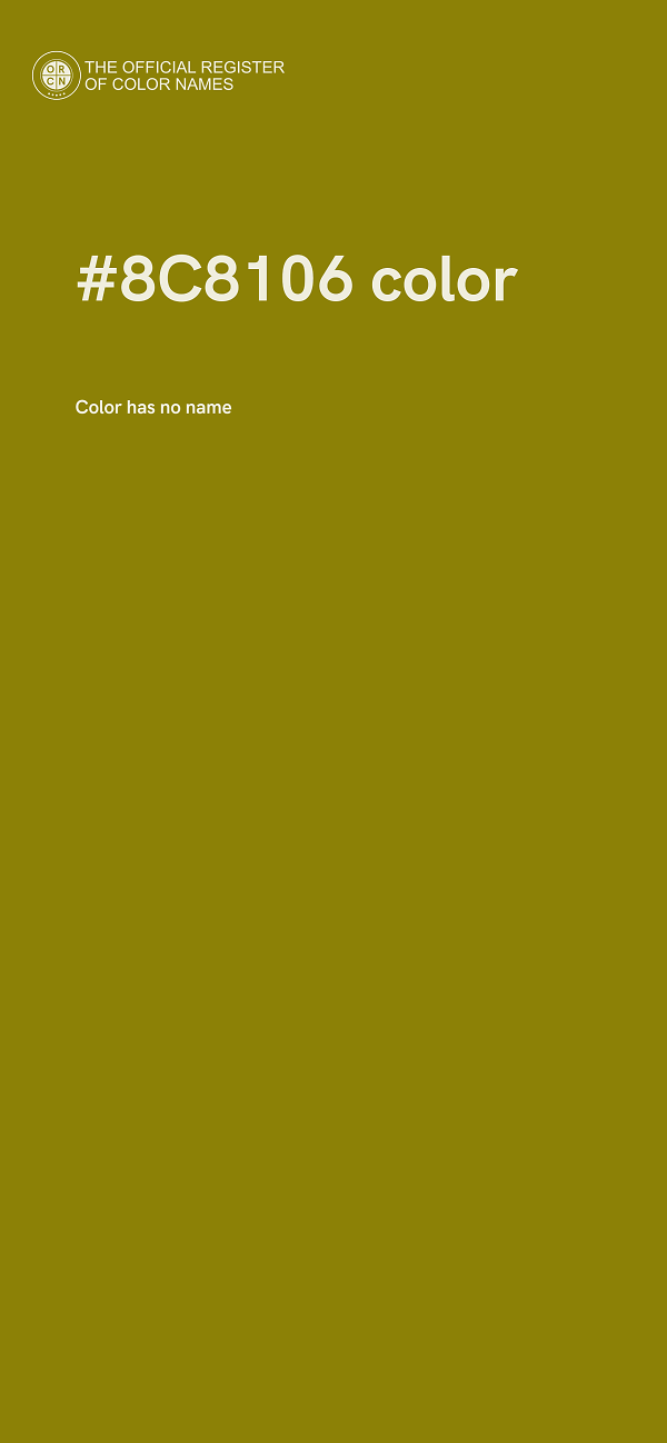 #8C8106 color image