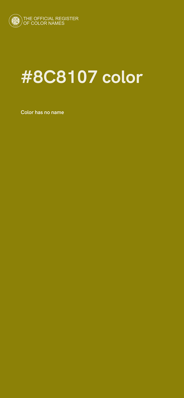 #8C8107 color image