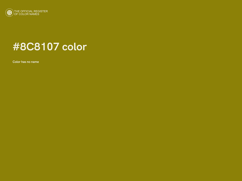#8C8107 color image
