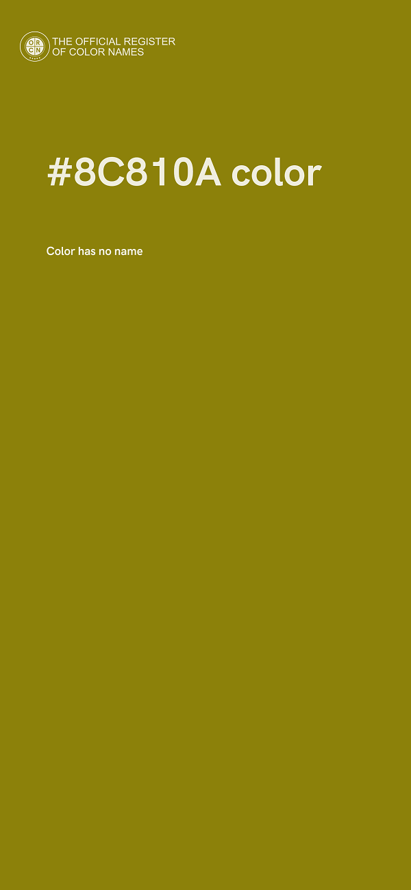 #8C810A color image
