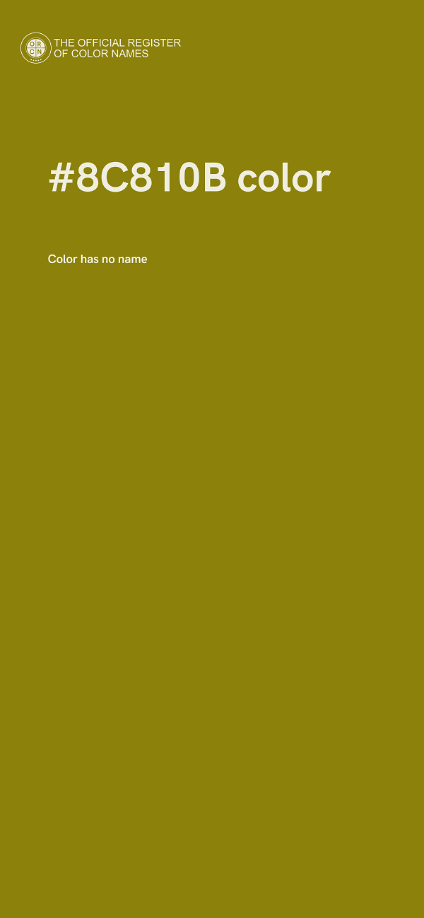 #8C810B color image