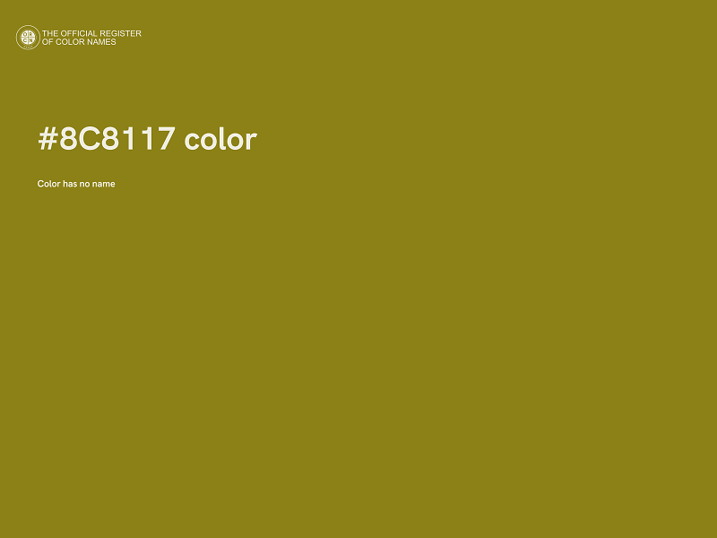 #8C8117 color image