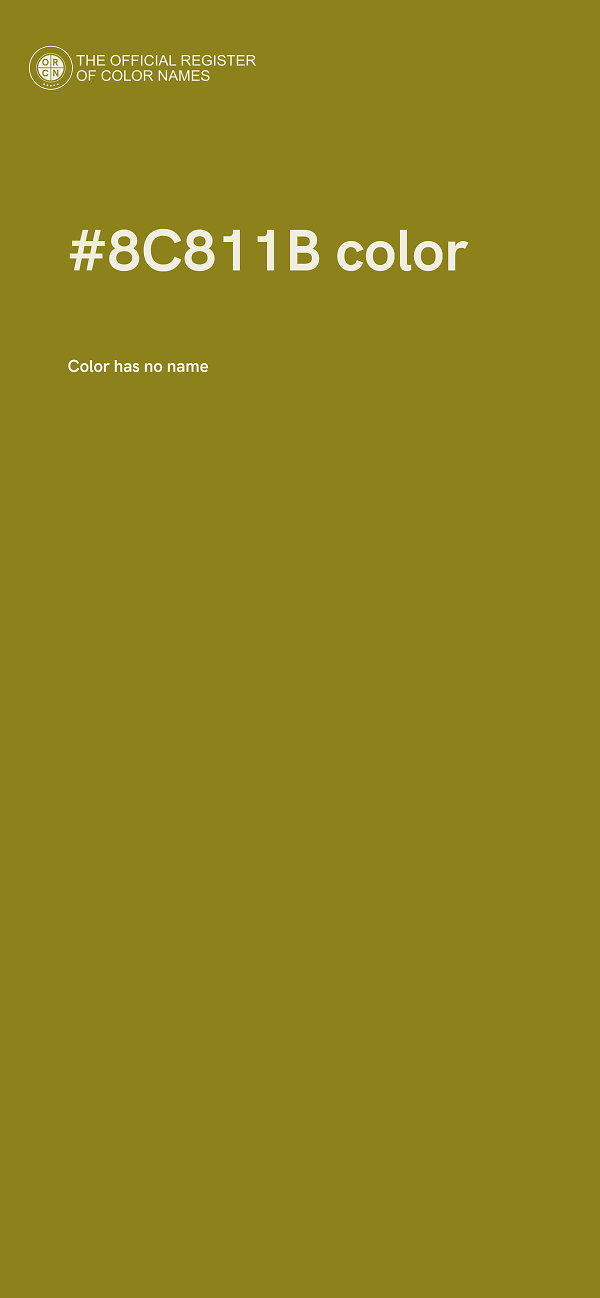 #8C811B color image