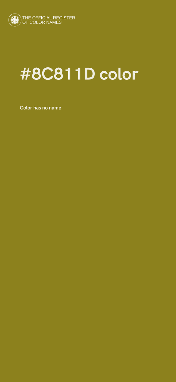 #8C811D color image