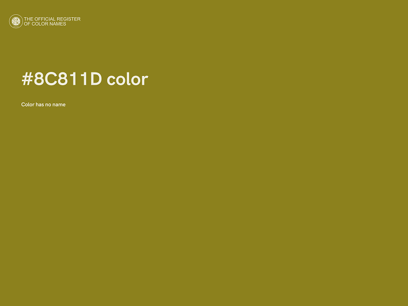 #8C811D color image