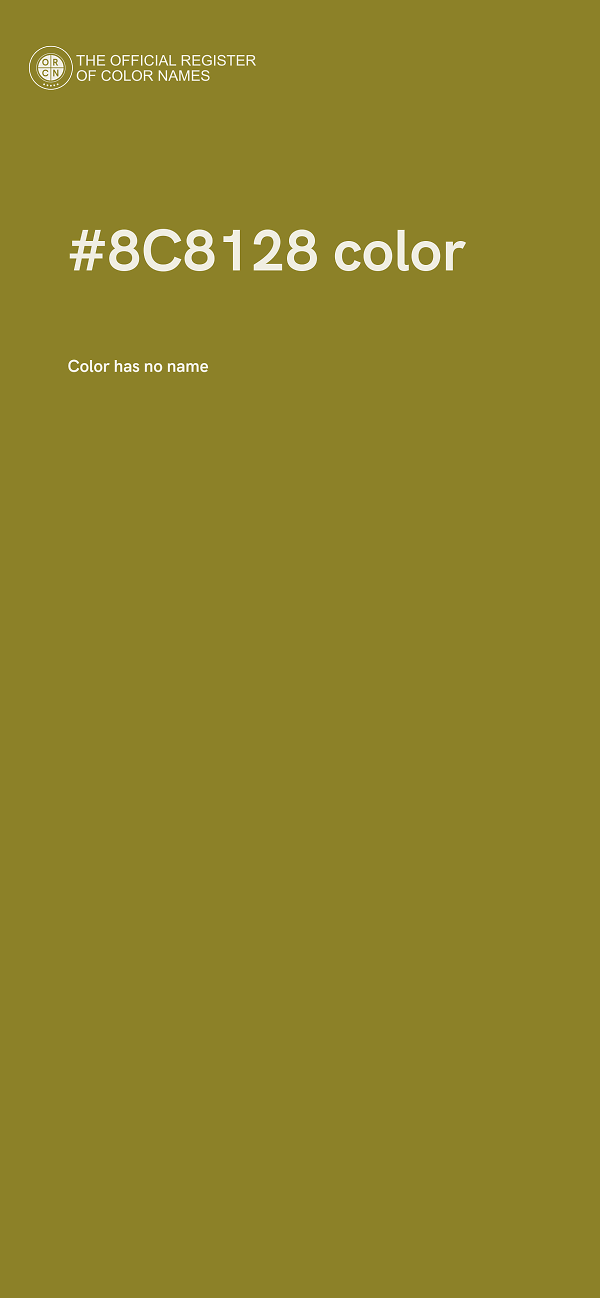 #8C8128 color image