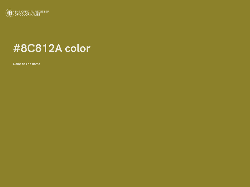 #8C812A color image