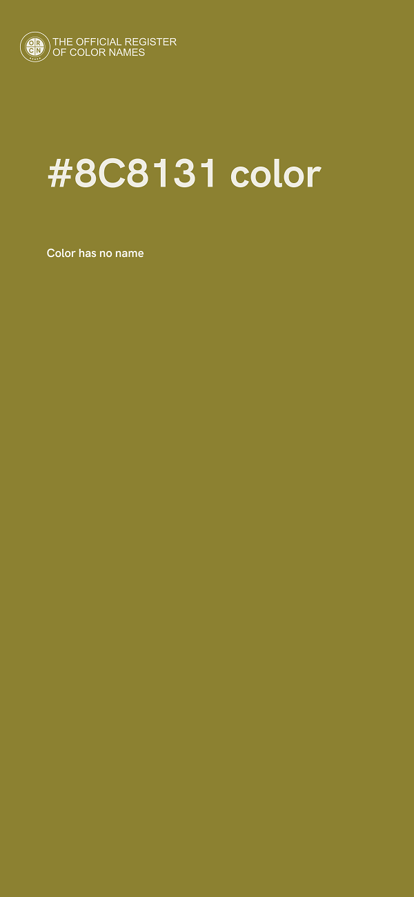 #8C8131 color image