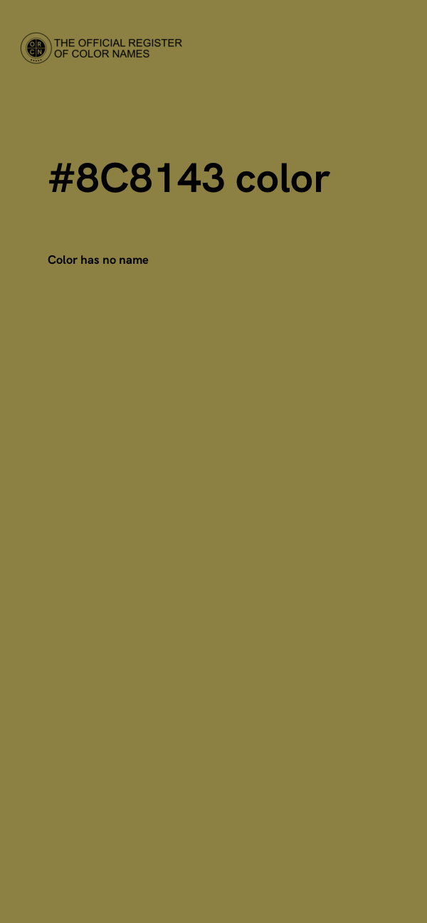 #8C8143 color image