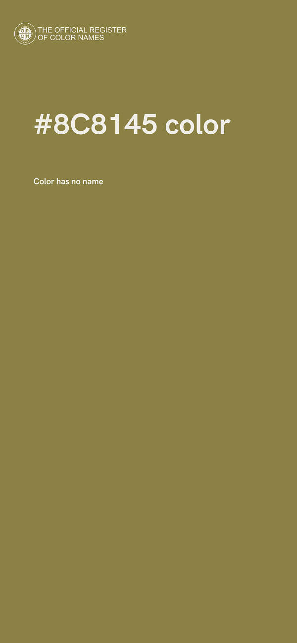 #8C8145 color image