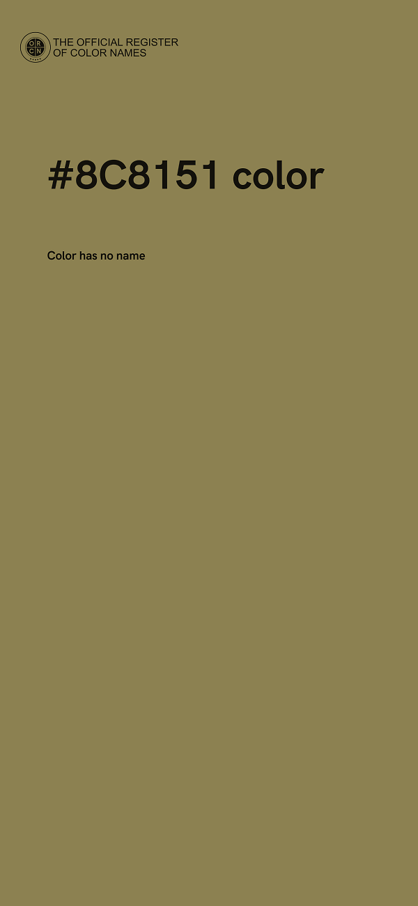 #8C8151 color image