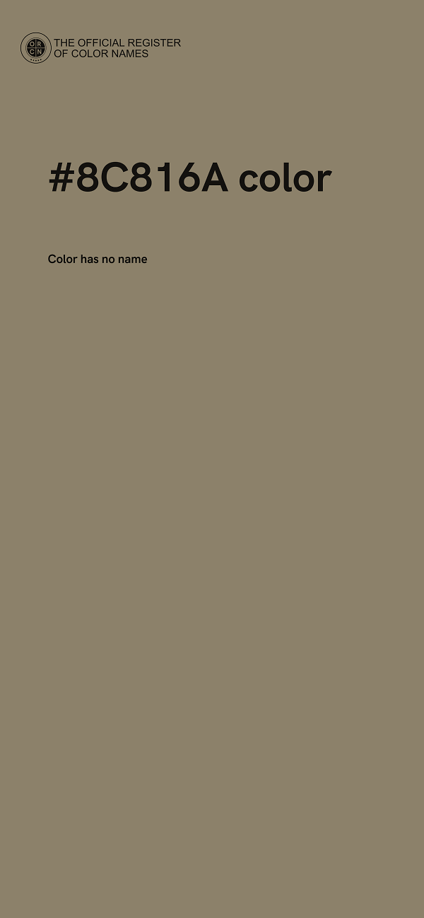 #8C816A color image