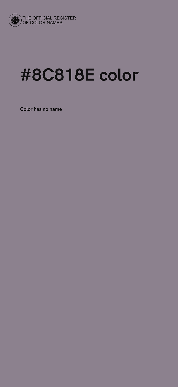 #8C818E color image