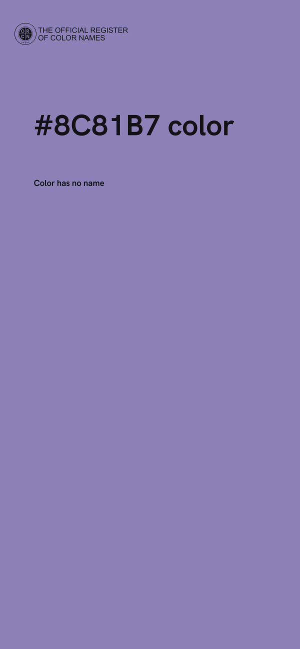 #8C81B7 color image