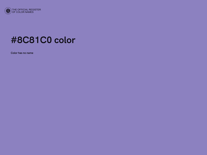 #8C81C0 color image