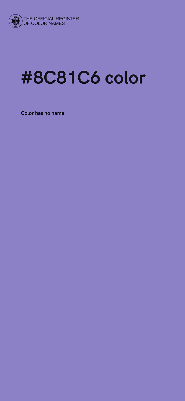 #8C81C6 color image
