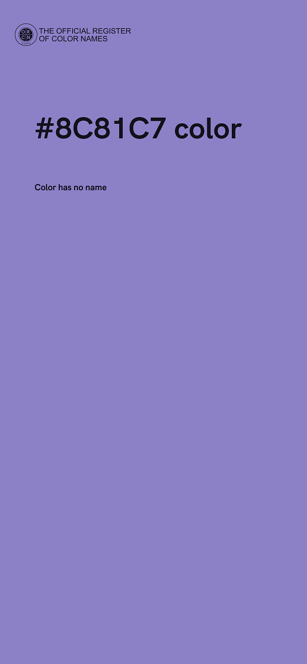 #8C81C7 color image