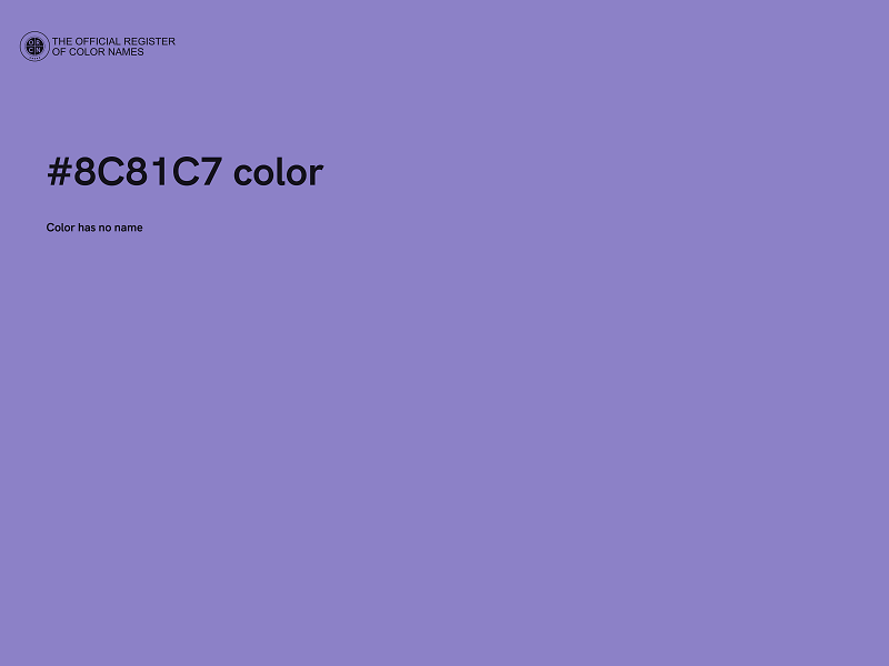 #8C81C7 color image