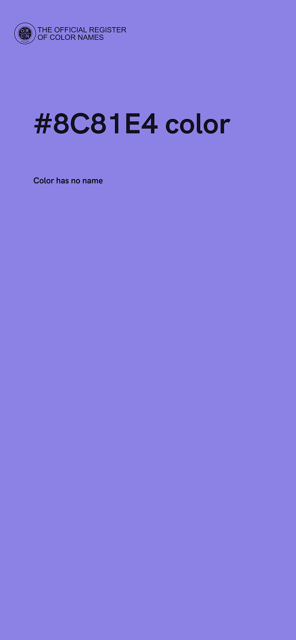 #8C81E4 color image