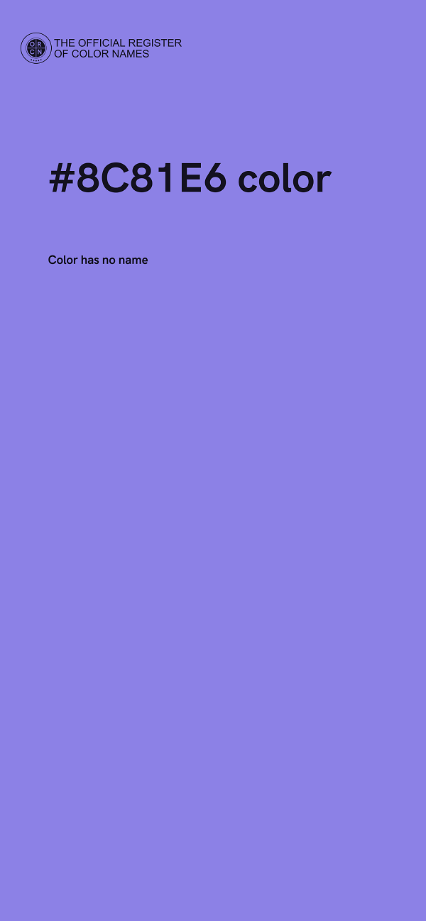 #8C81E6 color image