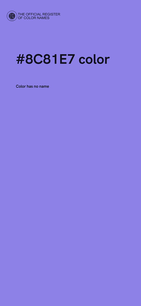 #8C81E7 color image