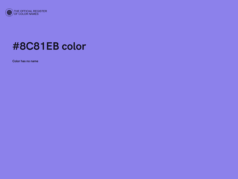 #8C81EB color image