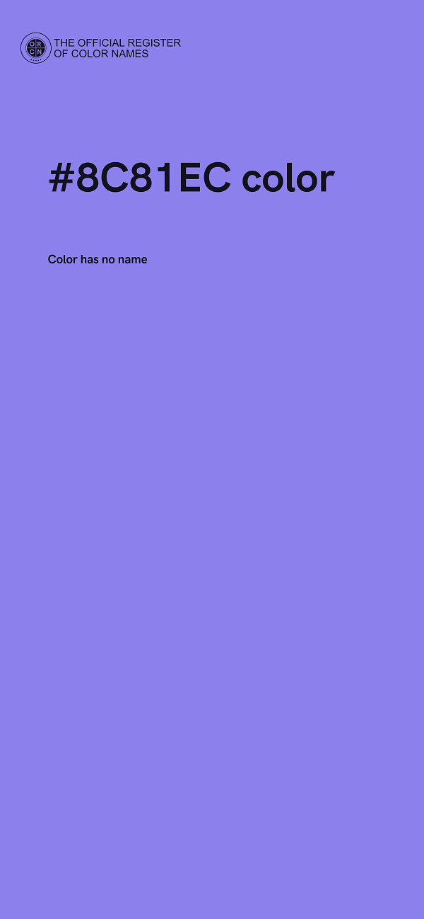 #8C81EC color image