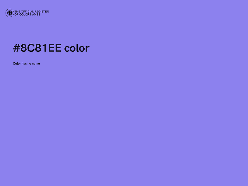 #8C81EE color image