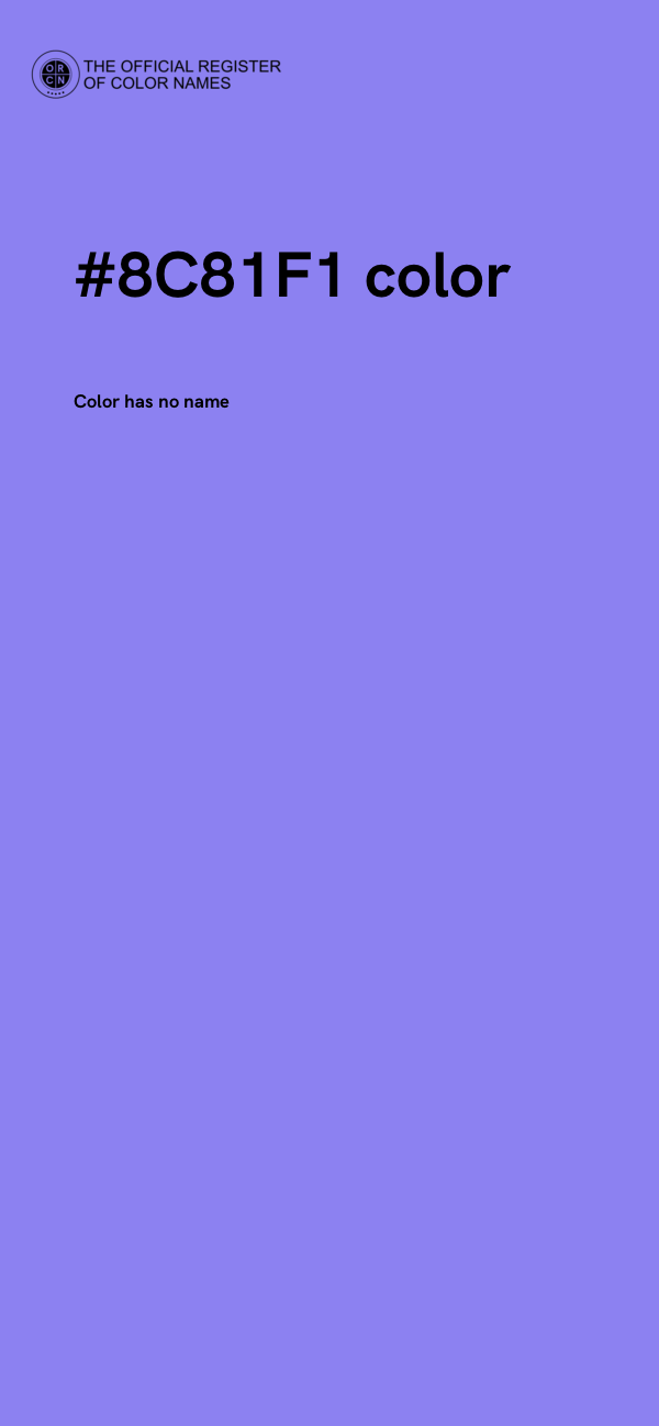 #8C81F1 color image