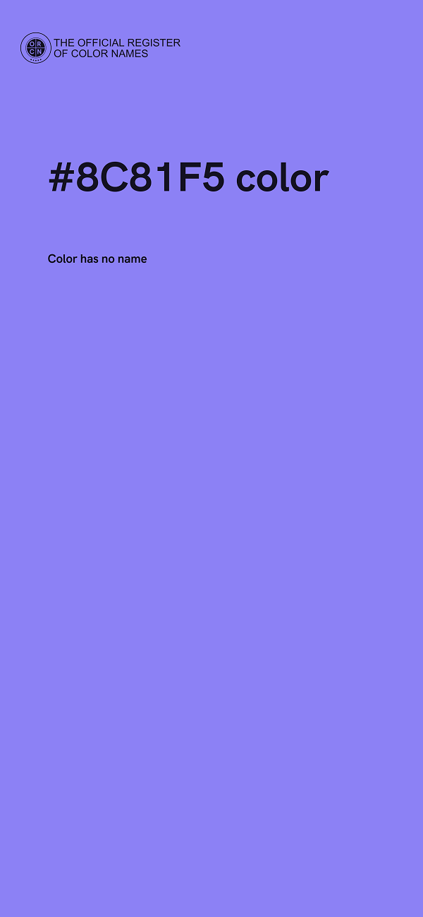 #8C81F5 color image