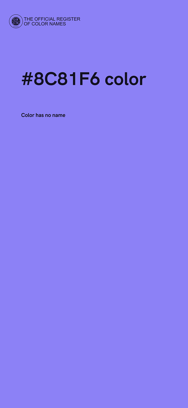#8C81F6 color image